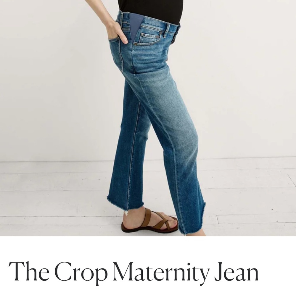 Hatch collection “the crop” maternity jean